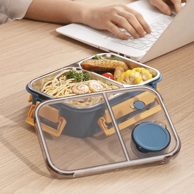 Thermoscontainer Lunchbox Isolerend Lekvrij Warm Eten Onderweg Compact Meenemen | Sansoti