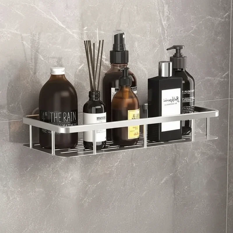 Badkamerplank Zelfklevend Boren ABS RVS Hoekplank Douche Scandinavisch Modern | Sansoti