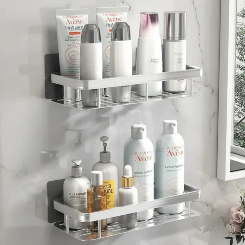 Badkamerplank Zelfklevend Boren ABS RVS Hoekplank Douche Scandinavisch Modern | Sansoti