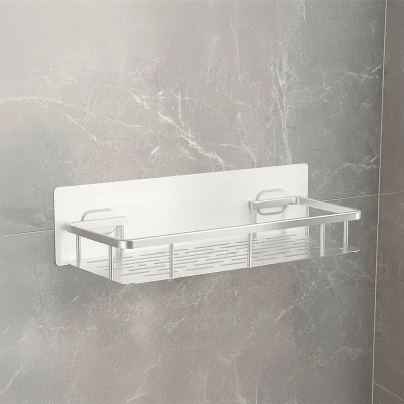 Badkamerplank Zelfklevend Boren ABS RVS Hoekplank Douche Scandinavisch Modern | Sansoti
