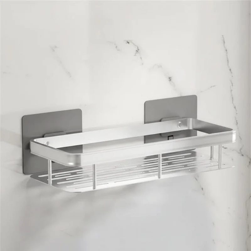 Badkamerplank Zelfklevend Boren ABS RVS Hoekplank Douche Scandinavisch Modern | Sansoti