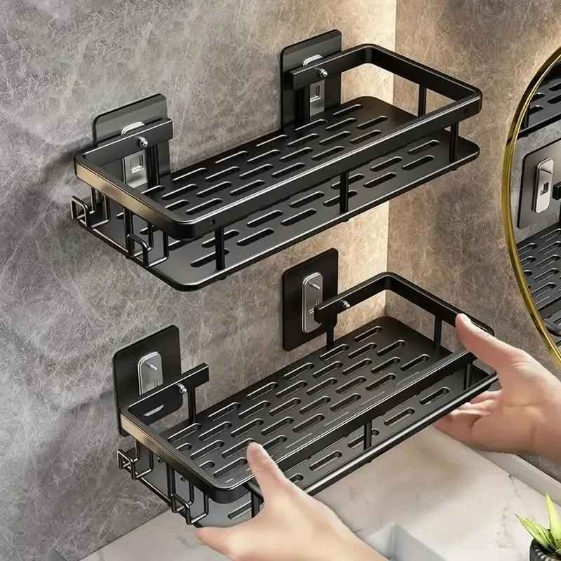 Badkamerplank Zelfklevend Boren ABS RVS Hoekplank Douche Scandinavisch Modern | Sansoti