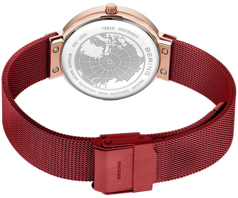 Bering Classic 14531-363 Damenuhr • Kratzfestes Saphirglas • Milanaise-Armband