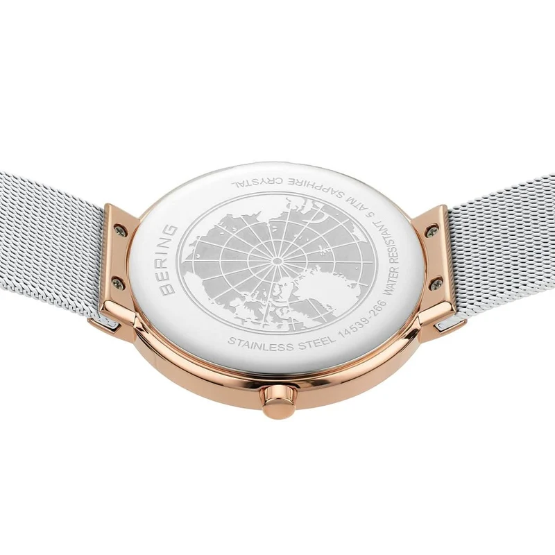 Bering Classic 14539-266 Uhr • Kratzfestes Saphirglas • Feines Milanaise-Armband