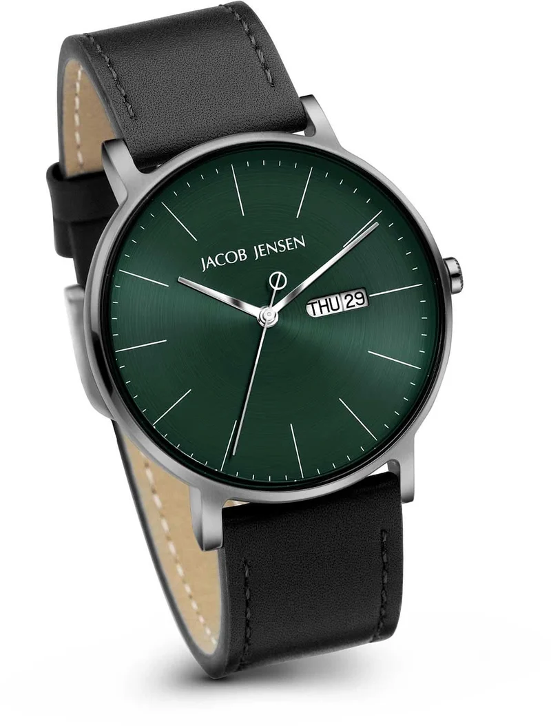 Jacob Jensen Titanium 164 Herrenuhr • Titan • Saphirglas