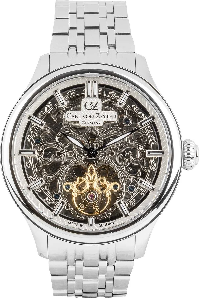 Carl von Zeyten St. Georgen CVZ0014RWMS Herrenuhr • Skelettiert • Bicolor