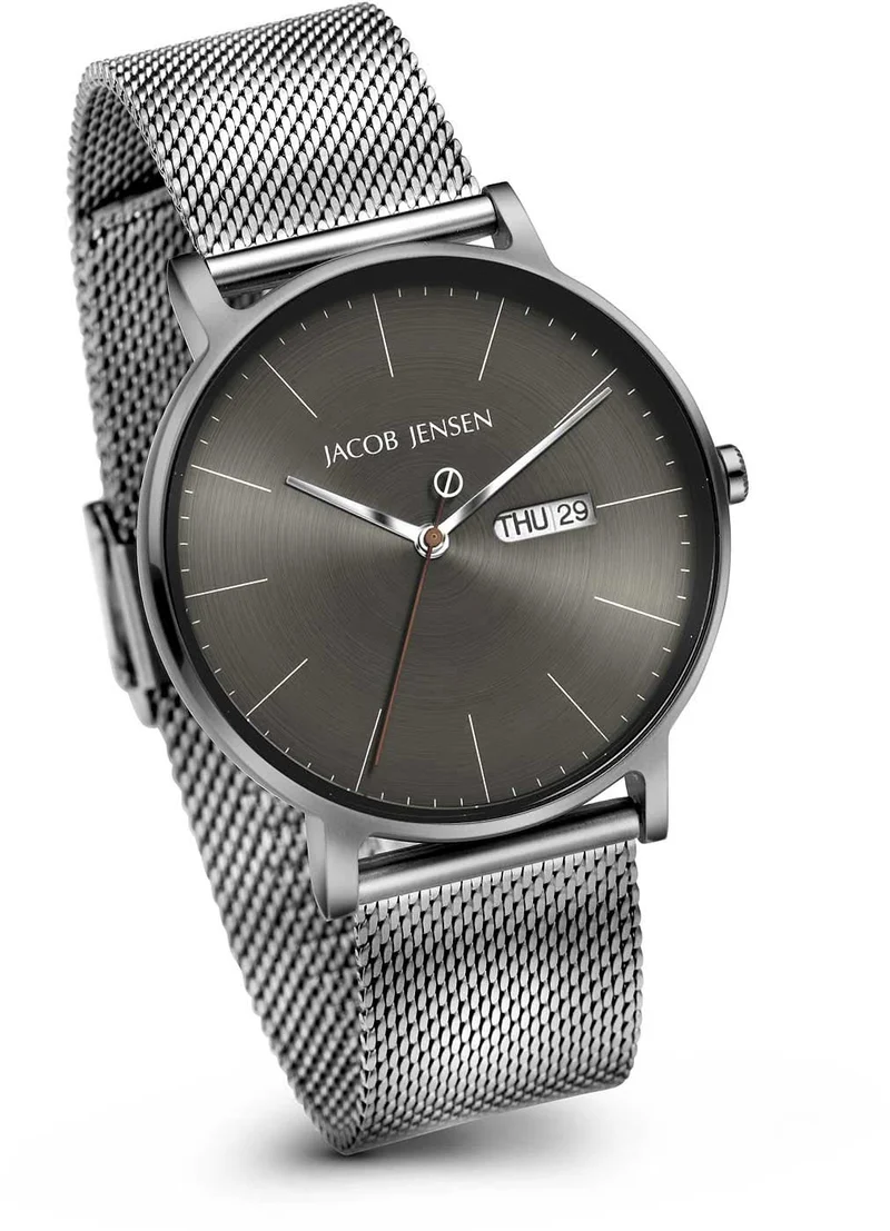 Jacob Jensen Timeless Nordic 169 Herrenuhr • Dänisches Design • Titan & Saphirglas