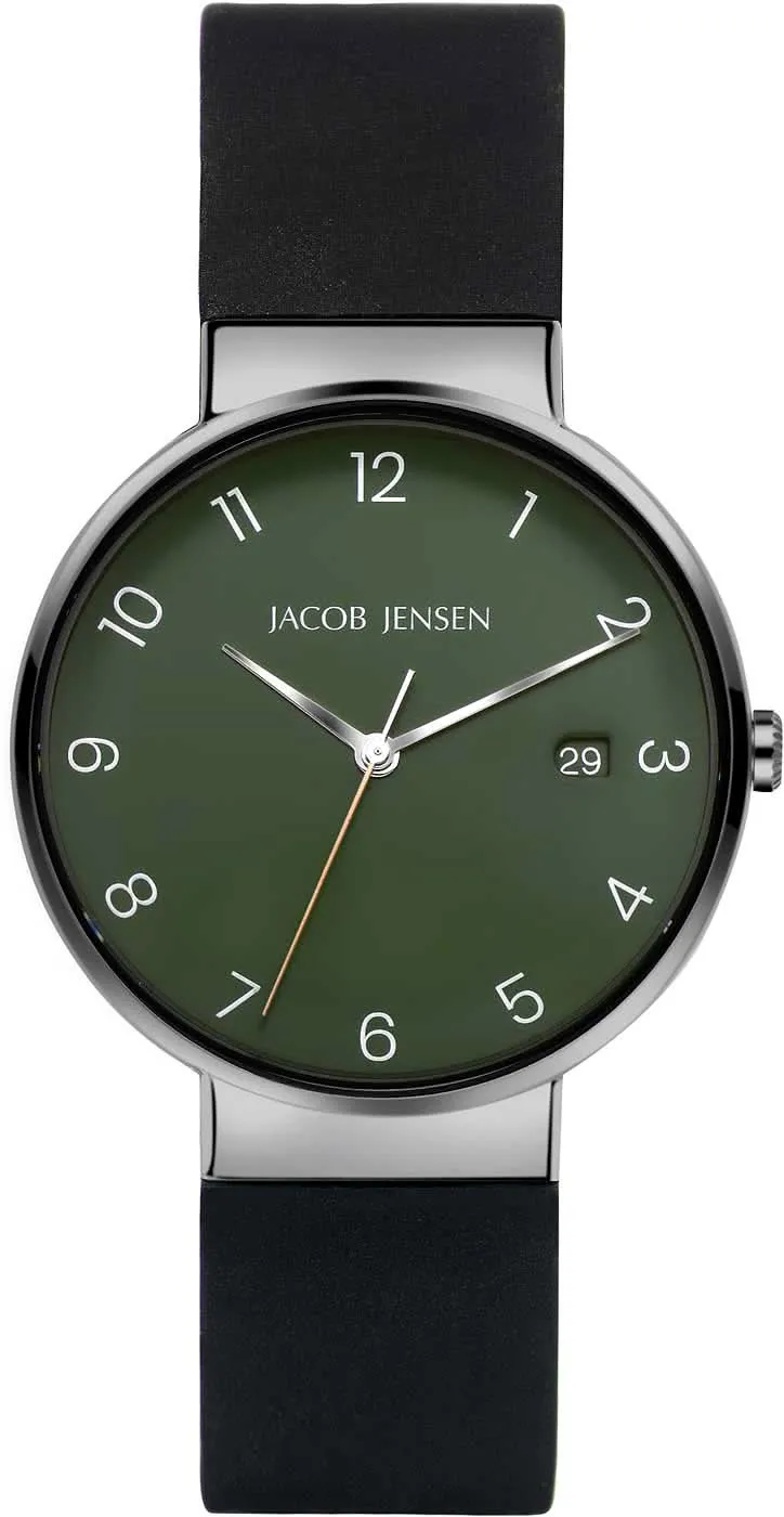 Jacob Jensen Timeless Nordic 184 Herrenuhr • Ikonisches dänisches Design • Nahtlose Gehäuse-Integration