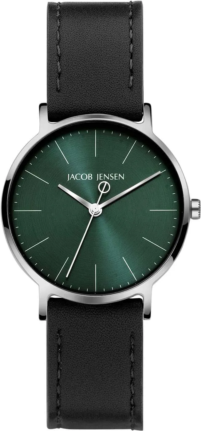 Jacob Jensen Titanium 174 Damenuhr • Ikonisches dänisches Design • Leichtes Titanium-Gehäuse