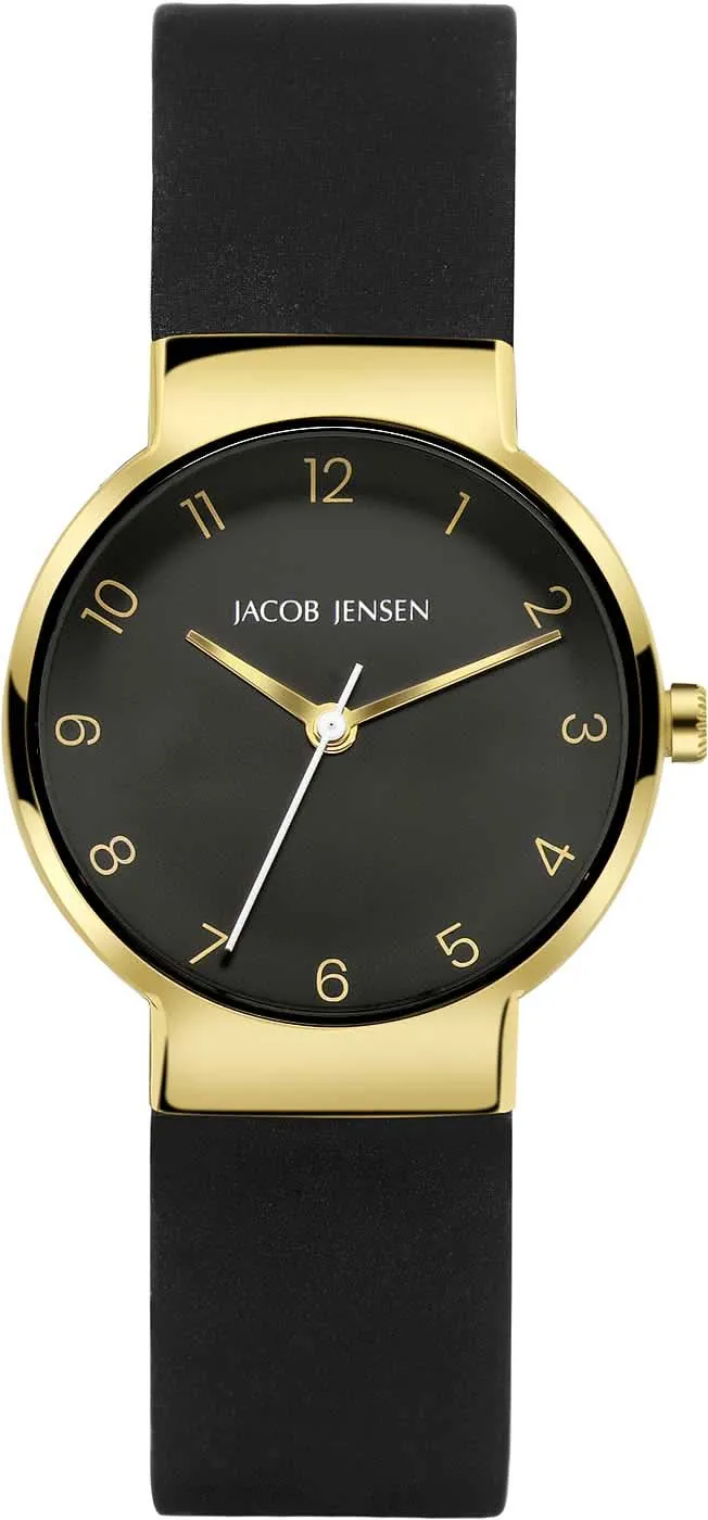 Jacob Jensen Classic 195 Damenuhr • Minimalismus • Titan