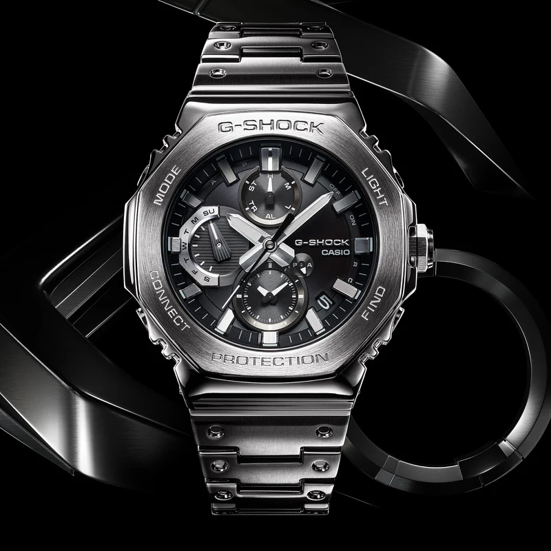 Casio G-Shock GMC-B2100D-1AER Herrenuhr • Vollmetall-Gehäuse • Solar & Bluetooth