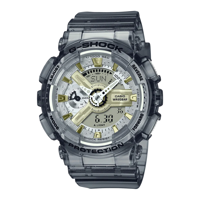 Casio GMA-S110GS-8AER G-Shock Herrenuhr Grau • Analog-Digital • 20 BAR Wasserdicht