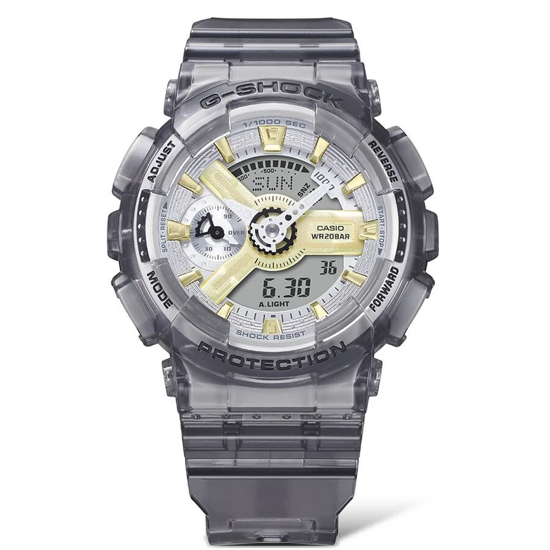 Casio GMA-S110GS-8AER G-Shock Herrenuhr Grau • Analog-Digital • 20 BAR Wasserdicht