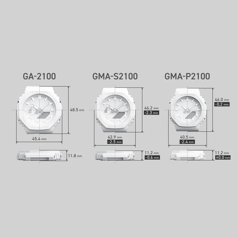 Casio GMA-P2100SR-1AER G-Shock Classic Damen Armbanduhr • Ana-Digi • Transparentes Sommmerdesign