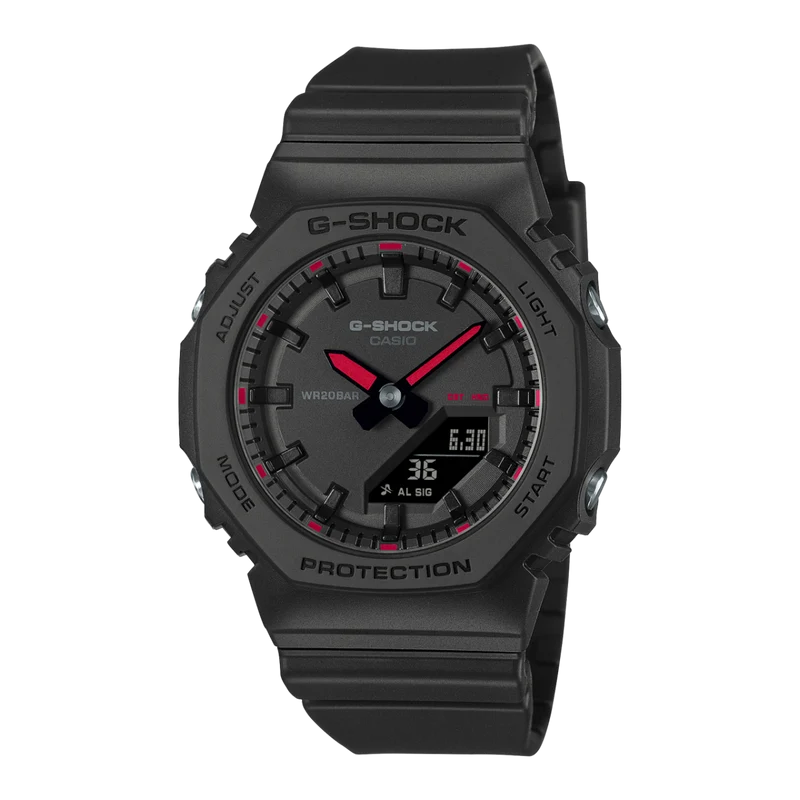 Casio G-Shock GMA-P2100SA-1A1ER Damen Armbanduhr Schwarz • Biobasiertes Resin • Neobrite Leuchtzeiger