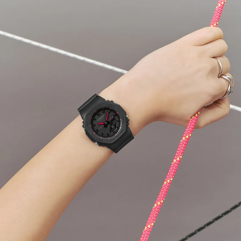 Casio G-Shock GMA-P2100SA-1A1ER Damen Armbanduhr Schwarz • Biobasiertes Resin • Neobrite Leuchtzeiger