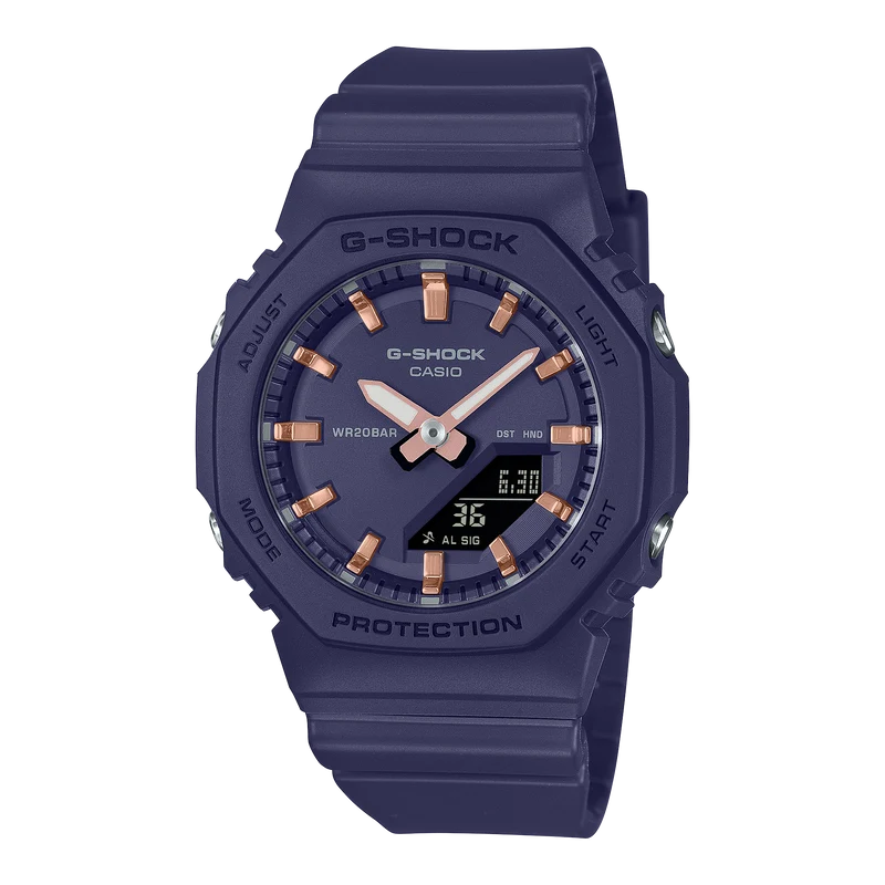 Casio GMA-P2100M-2AER G-Shock Classic Ana-Digi Damenuhr Navy • Biobasiertes Resin • 20 bar wasserdicht