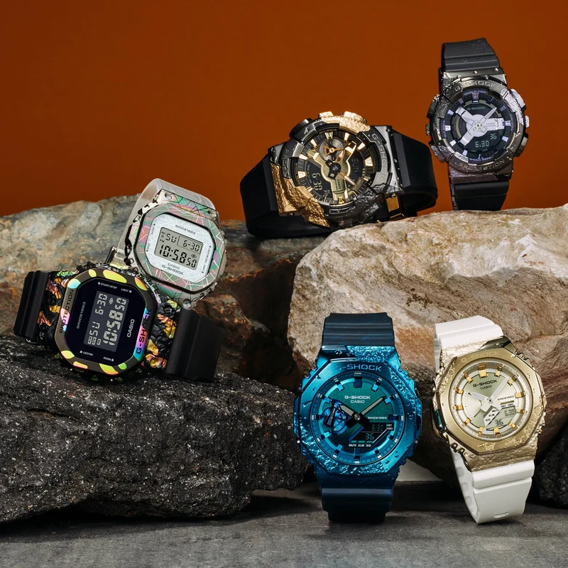 Casio G-SHOCK GM-S5640GEM-7ER Damenuhr • Limitierte Sonderedition • Mineralglas