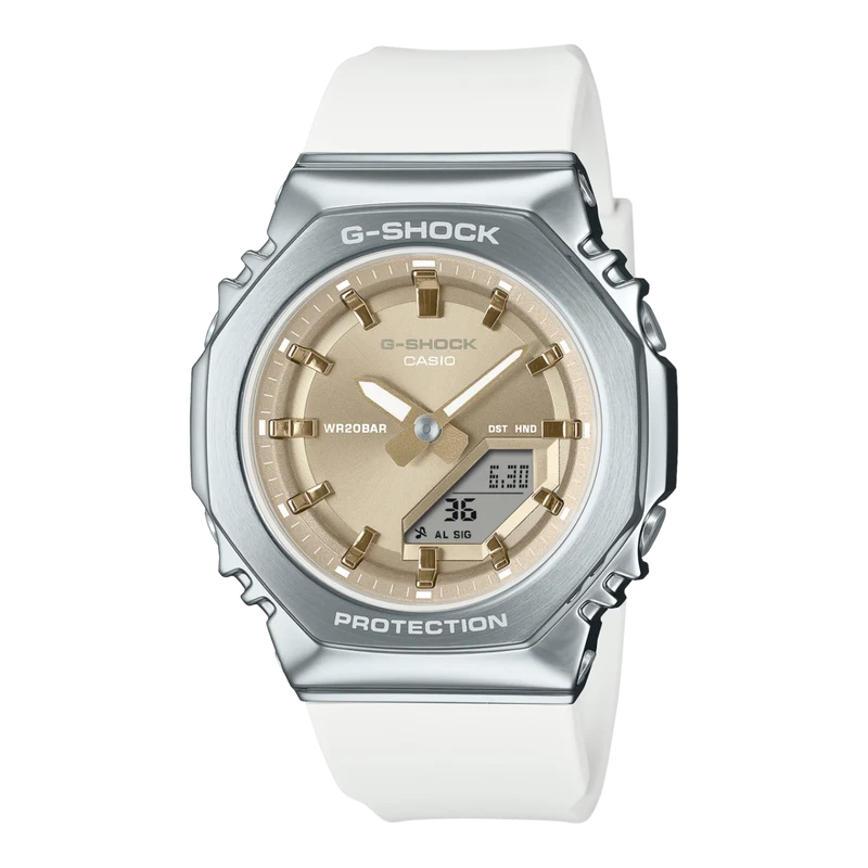 Casio GM-S2110-7A9ER Damen G-Shock GM-S • Metall-Lünette • Bio-Harz-Armband