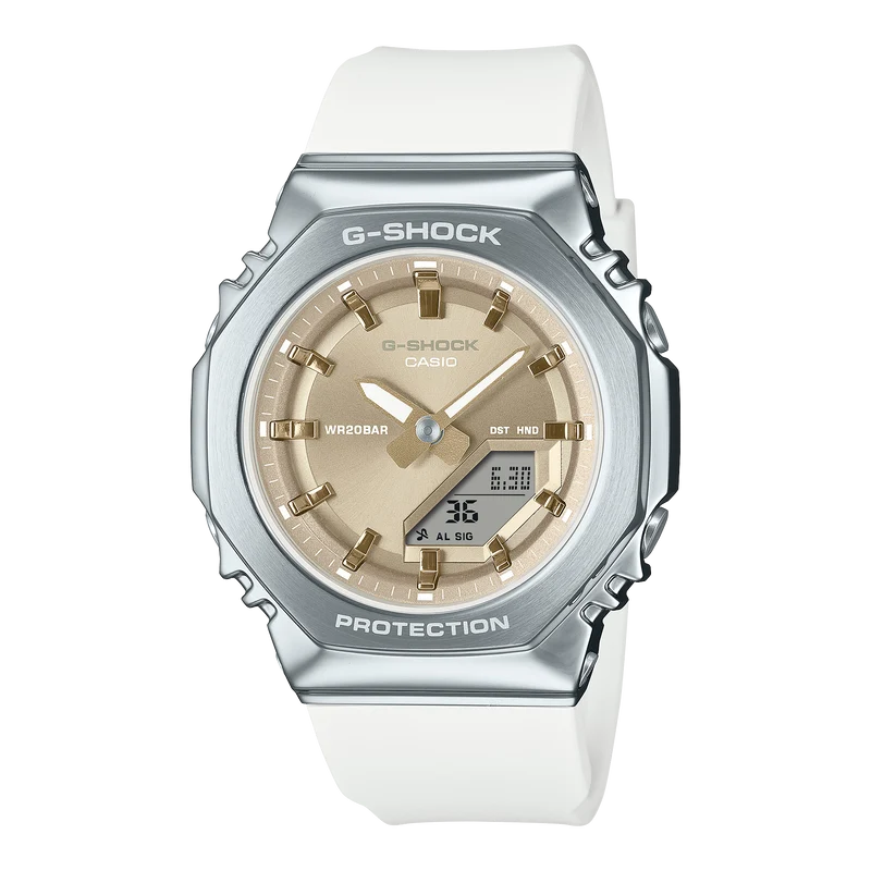 Casio GM-S2110-7A9ER Damen G-Shock GM-S • Metall-Lünette • Bio-Harz-Armband