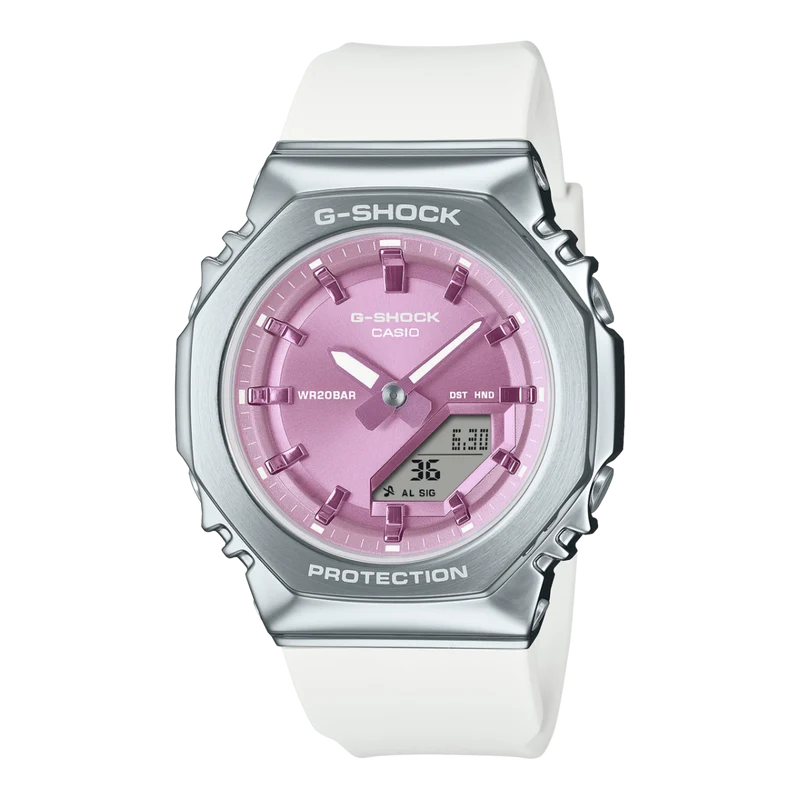 Casio GM-S2110-7A6ER Damen G-Shock GM-S-Serie Armbanduhr Lila • Mineralglas • 20 bar wasserdicht