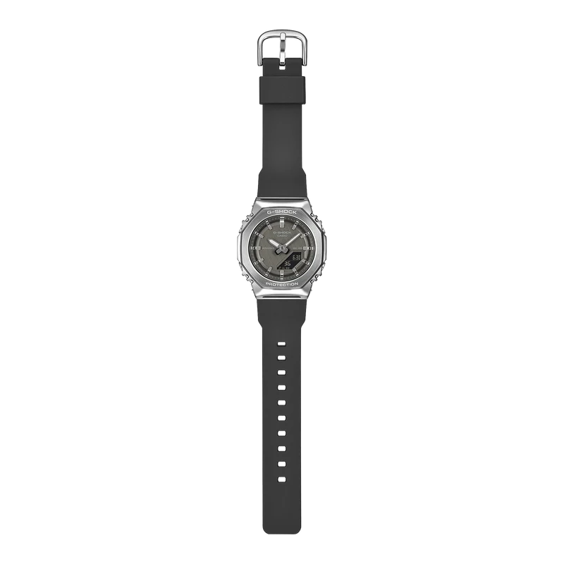 Casio G-Shock GM-S2110-1A1ER Damen Armbanduhr • Metalllünette • Biobasiertes Harz