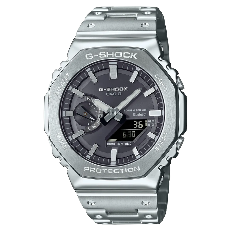 Casio G-Shock GM-B2100SD-1AER Herrenuhr • Vollmetall Edelstahl • Tough Solar & Bluetooth