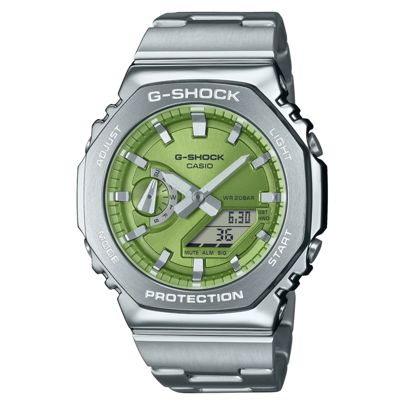 Casio GM-2110D-3AER G-Shock G-Steel Herren • Metallarmband & Lünette • 20 bar wasserdicht