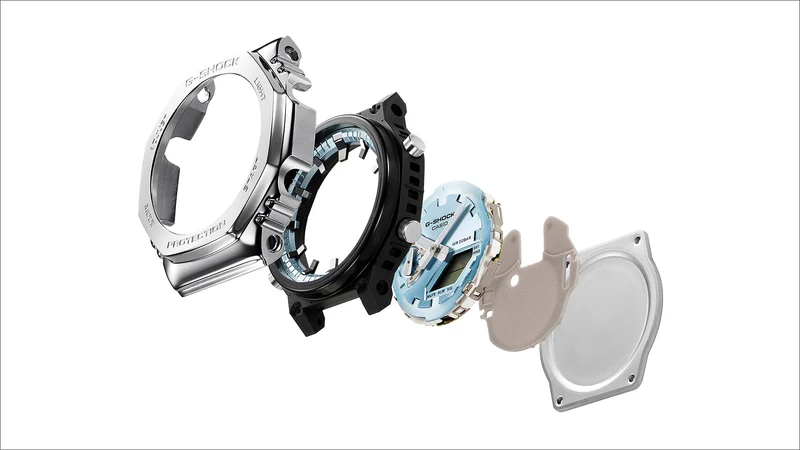 Casio GM-2110D-3AER G-Shock G-Steel Herren • Metallarmband & Lünette • 20 bar wasserdicht