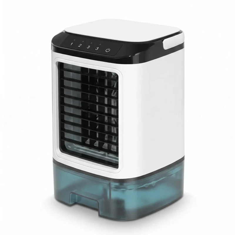 Draagbare Aircooler 3 Snelheden Compacte Tafelkoeling Ultrasoon Koelsysteem Bureau Slaapkamer Kantoor | Sansoti