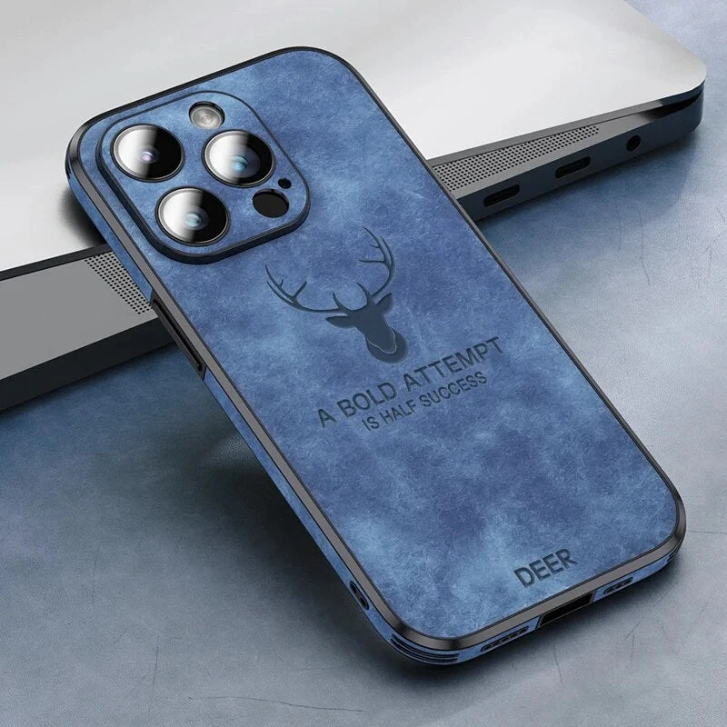 Smartphone Hoesje in Leerlook — Slank Design met Valbescheming & MagSafe-Compatibiliteit voor iPhone 16/15/14/13/12 | Sansoti