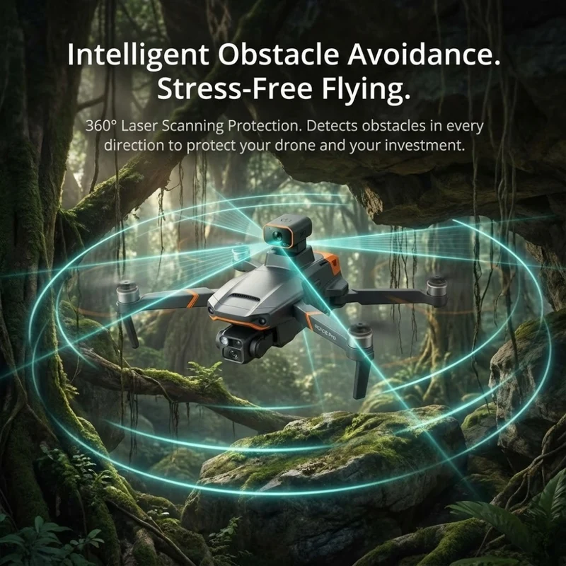 Drone met Camera – Professionele Camera Drone met 8K Dual Camera, GPS en Borstelloze Motoren | Sansoti