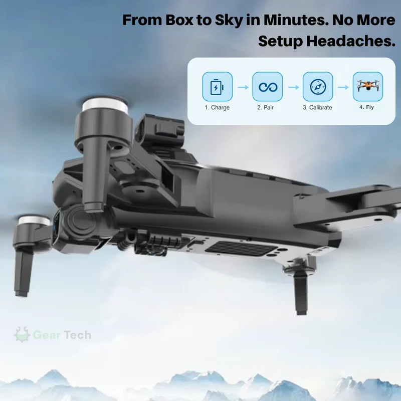 Drone met Camera – Professionele Camera Drone met 8K Dual Camera, GPS en Borstelloze Motoren | Sansoti