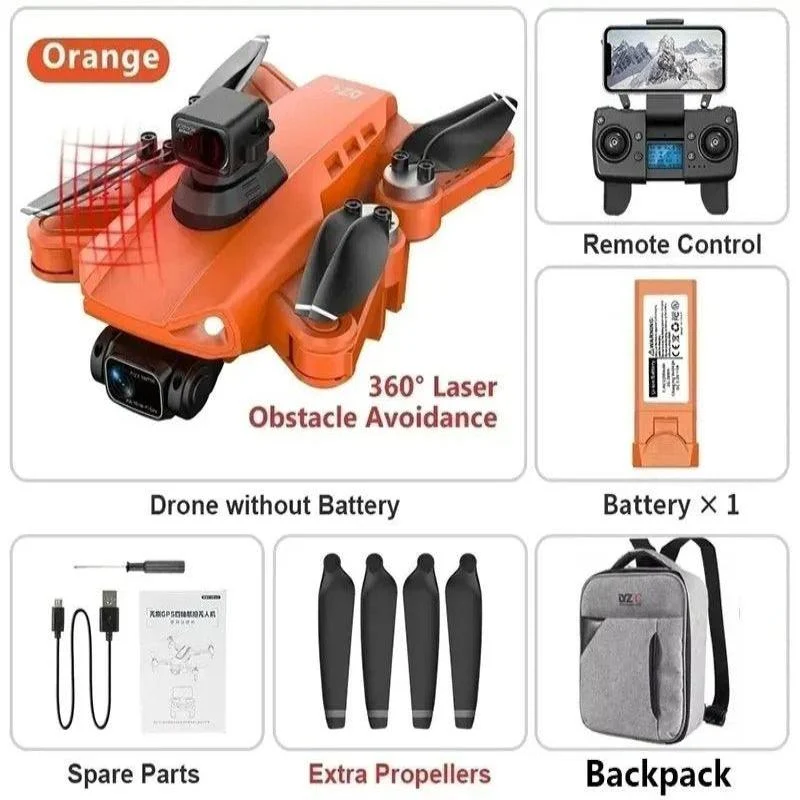 Drone met Camera – Professionele Camera Drone met 8K Dual Camera, GPS en Borstelloze Motoren | Sansoti