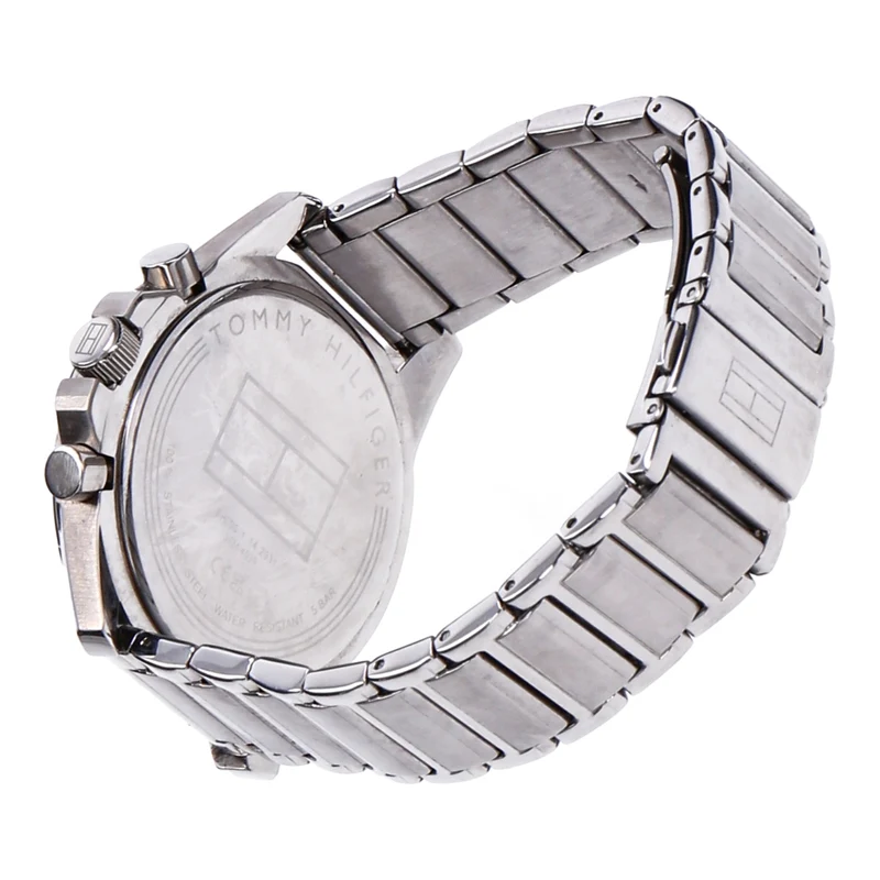 Tommy Hilfiger Mason Herren Quarzuhr silber-blau