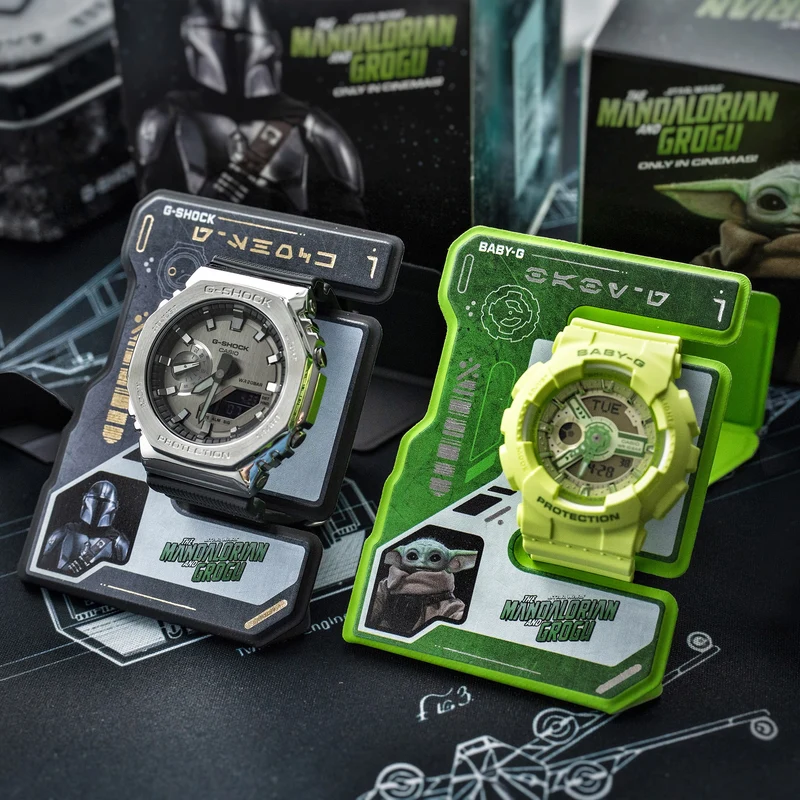 Casio G-Shock GM-2100-1AER-MAN Herren • Star Wars Mandalorian Edition • Stoßfestes Metallgehäuse