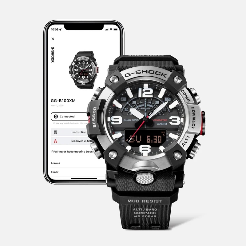 Casio G-Shock Mudmaster GG-B100XM-1AER Herrenuhr • Kohlefaser-Gehäuse • Digitaler Kompass
