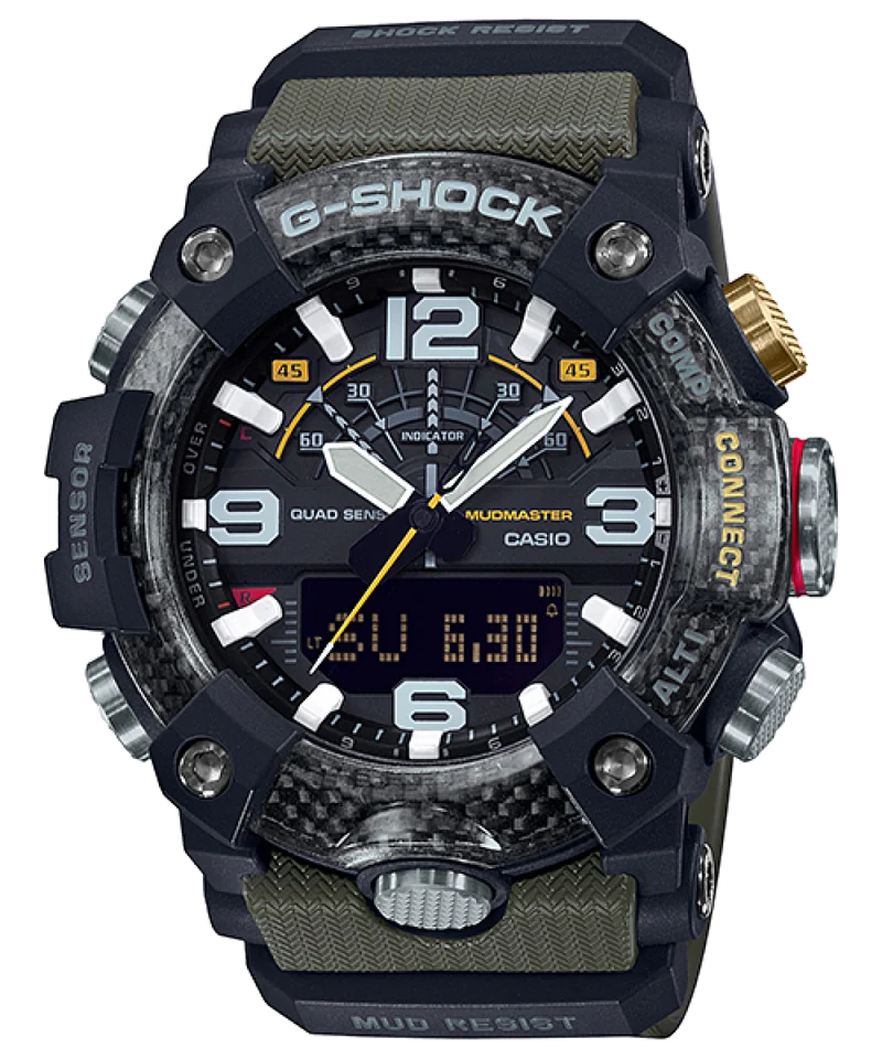 Casio G-Shock Mudmaster GG-B100-1A3ER Herren • Quad-Sensor-Technologie • Carbon Core Guard