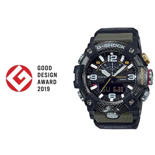 Casio G-Shock Mudmaster GG-B100-1A3ER Herren • Quad-Sensor-Technologie • Carbon Core Guard