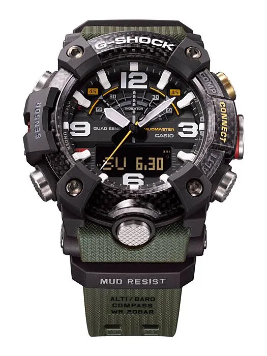 Casio G-Shock Mudmaster GG-B100-1A3ER Herren • Quad-Sensor-Technologie • Carbon Core Guard