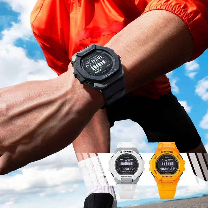 Casio GBD-300-7ER Herrenuhr G-Shock Classic • Bluetooth-Trainingscomputer • Mineralglas