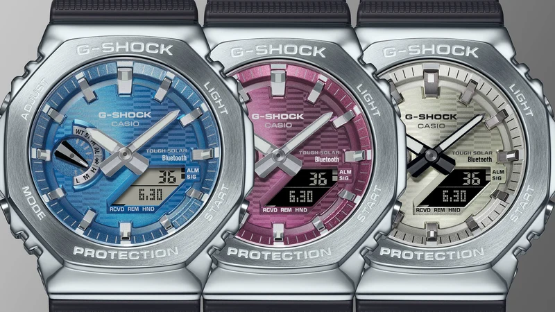 Casio G-Shock GBM-2100A-2BER Herrenuhr • Tough Solar & Bluetooth • Biobasiertes Harz