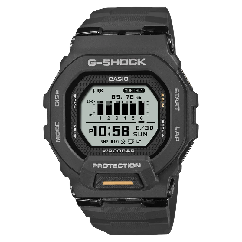 Casio GBD-200-1A1ER G-Shock G-Squad Herren • MIP-LCD Display • Bluetooth Distanz-Tracking