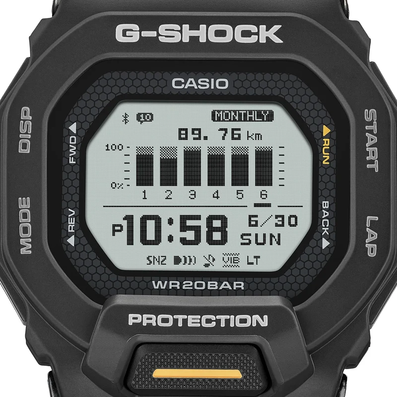 Casio GBD-200-1A1ER G-Shock G-Squad Herren • MIP-LCD Display • Bluetooth Distanz-Tracking