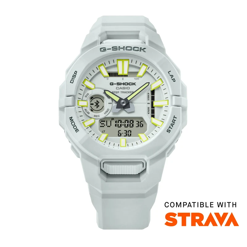 Casio G-Shock GBA-950-7AER Herren Armbanduhr Weiß • Schrittzähler & Bluetooth • Stoßfest 20 bar