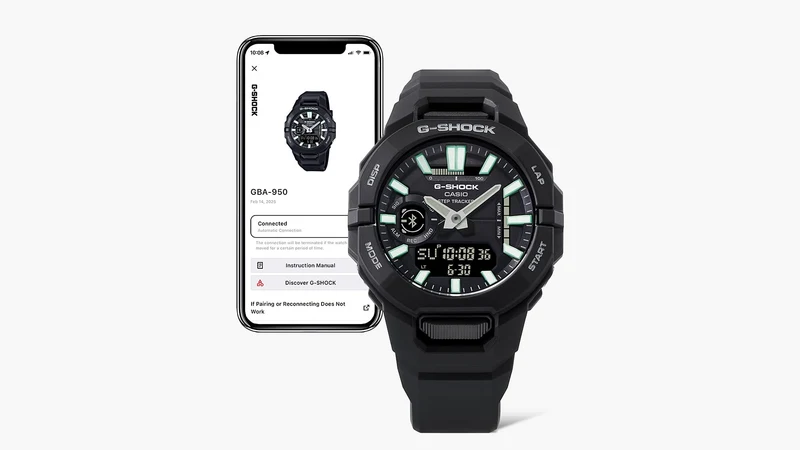 Casio G-Shock GBA-950-1AER Herrenuhr • Schrittzähler & GPS-Tempo • Bluetooth Smartphone-Link