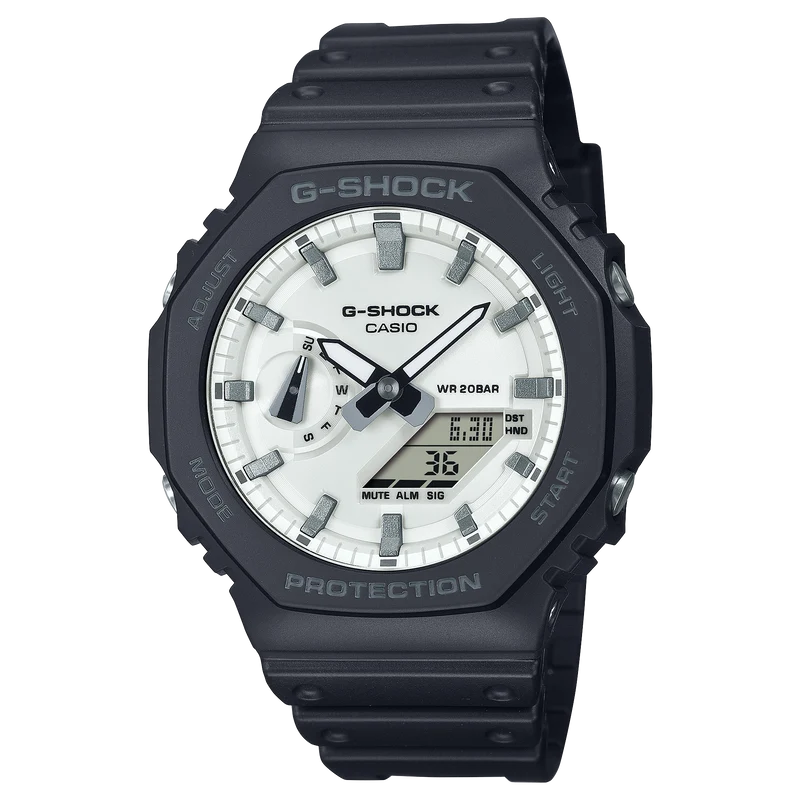 Casio G-SHOCK GA-2100WD-1AER Herrenuhr • Monochromatisches Design • Carbon Core Guard