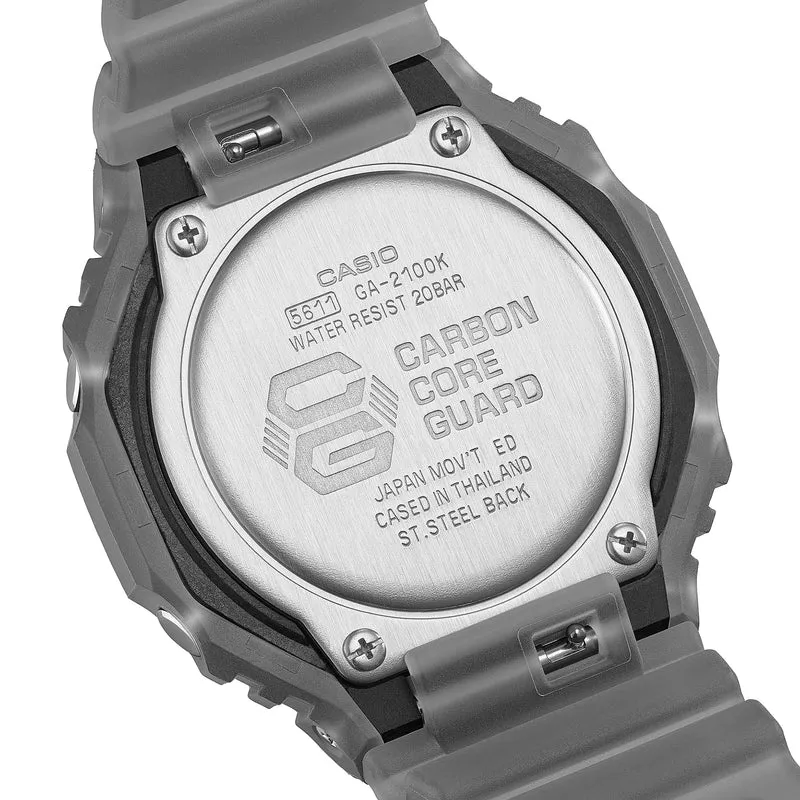 Casio G-Shock GA-2100K-1AER Herren • Carbon Core Guard • Weltzeit
