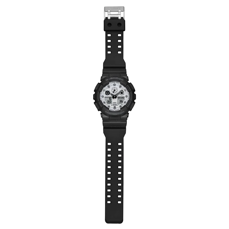 Casio G-Shock GA-100WD-1AER Herrenuhr • Stoßfest & 20 bar wasserdicht • Analog-Digital