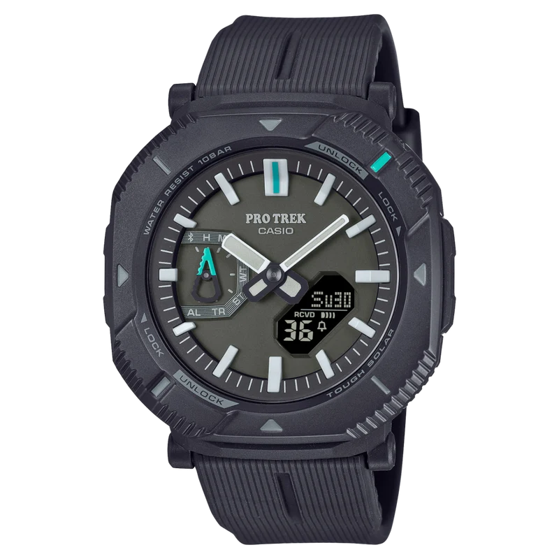 Casio Pro Trek PRJ-B001-1ER Herrenuhr • Tough Solar & Bluetooth • Drehbare Schutzlünette